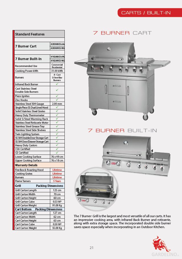 BULL Gasgrill 7 Burner