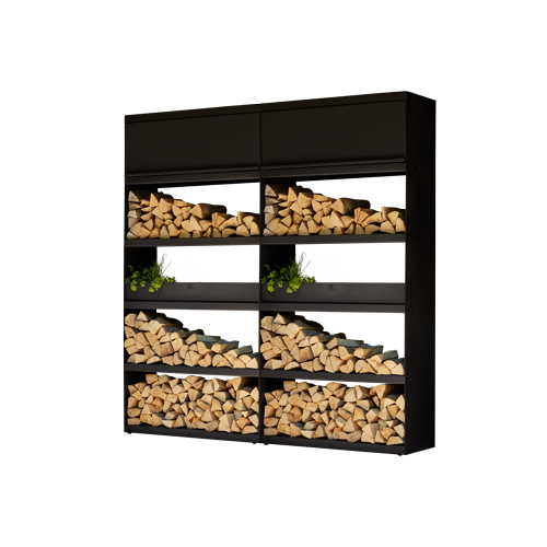 Ofyr Wood Storage Black 200